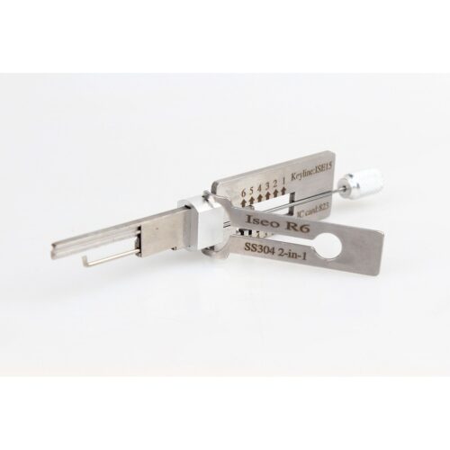 Lishi Style 2IN1 Tool FOR ISEO Lock SS304 R6