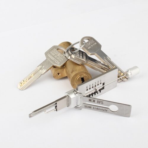 Lishi Style 2IN1 Tool  FOR MCM BPS lock  SS346