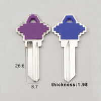 100PCS/LOT Color Handle Key Blanks for SC1 Key Blanks