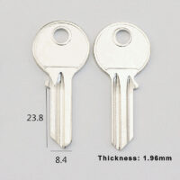 100 PCS/LOT Common household blank key blank UL052 key blank FOR guli S slot key blank