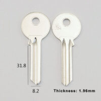 100 PCS/LOT Common household blank key blank UL054 key blank FOR guli S slot key blank