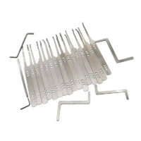 New OEM Stainless Steel Lock Pick 16PCS with 5 PCS Hooks Locksmiths Tools