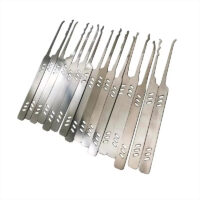 New OEM Stainless Steel Lock Pick 16PCS with 5 PCS Hooks Locksmiths Tools