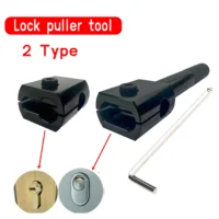 LOCKSMITHOBD 2in1 Heavy Duty with Puller Tool Wrench AB Lock Core AB Lock Cylinder Remover Tool Set Professional Locksmith Barrel Breaking