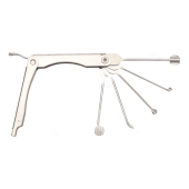 5 in 1 GOSO Foldable 5 PCS Lock Pick Set Opener tool