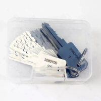 LOCKSMITHOBD 48 In 1 Locksmith Tools Lock Keys Set for Bull Head Lock for S Groove Lock
