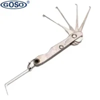 5 in 1 GOSO Foldable 5 PCS Lock Pick Set Opener tool