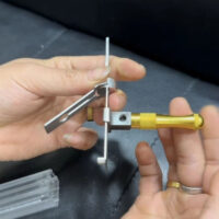 LOCKSMITHOBD Lishi 2-in-1 Power Lever Multi Angle Flexibility and Three-Way Wrench Handle Support Tool