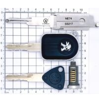Lishi Style 2IN1 Tool FOR Peugeot(Cycles)  NE74  SS217  2IN1 Tool