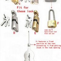 LOCKSMITHOBD New Arrived  1PCS Universal Lock Pick Tool Quick Opening Locksmith